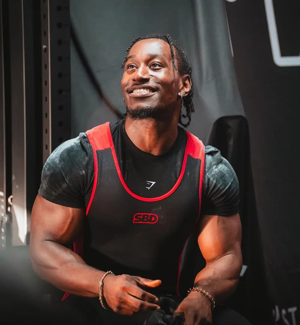 William, certified fitness coach, in the gym
